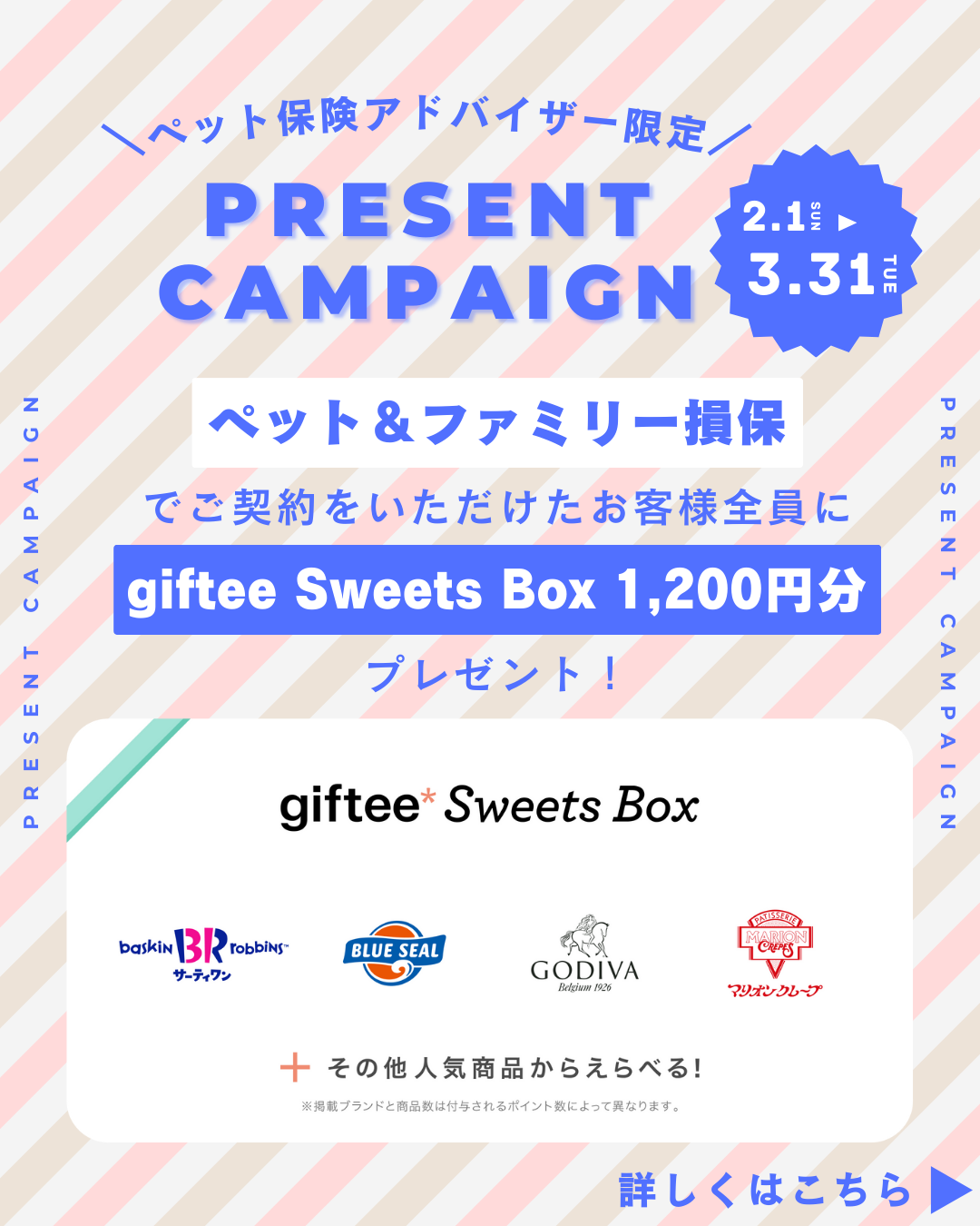 インターネット申込限定　新規ご契約プレゼントキャンペーン